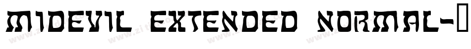 Midevil Extended Normal字体转换